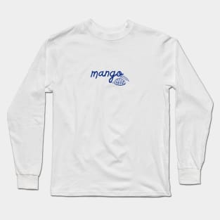 mango - Thai blue - Flag color - with sketch Long Sleeve T-Shirt